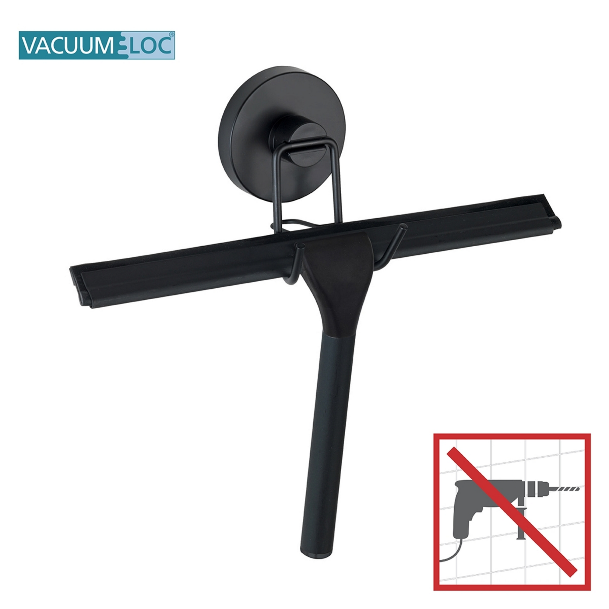 Duschabzieher edelstahlfarben 24,5 x 25 x 5 cm