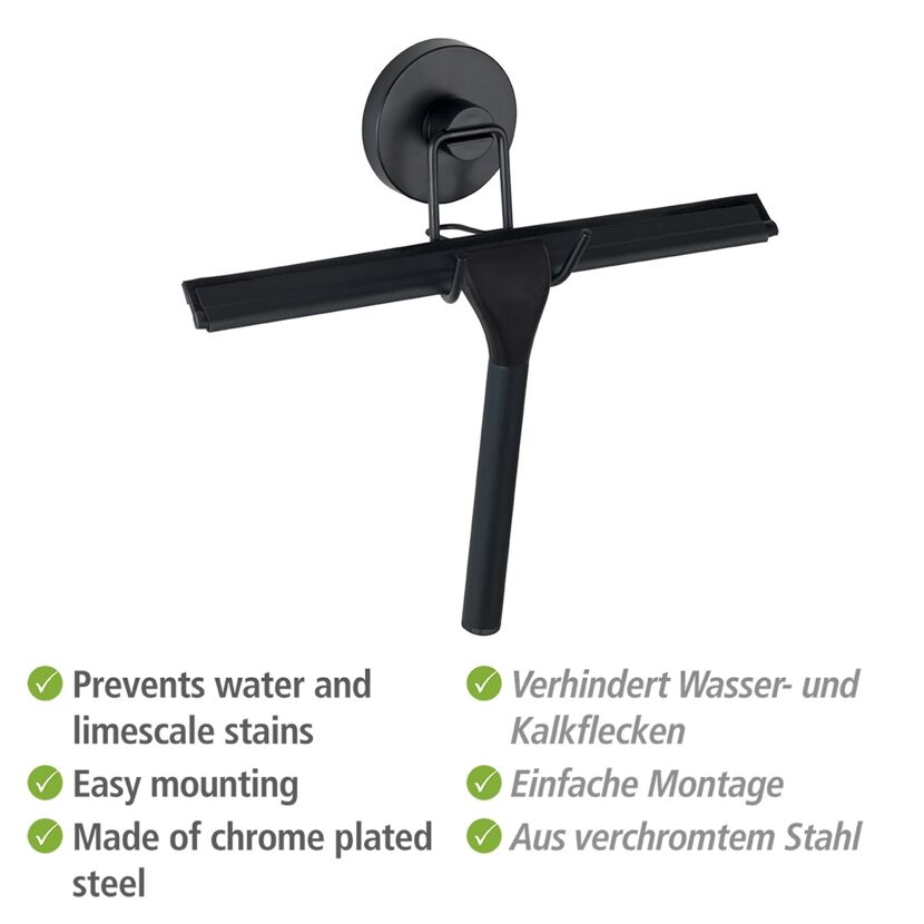 Duschabzieher edelstahlfarben 24,5 x 25 x 5 cm