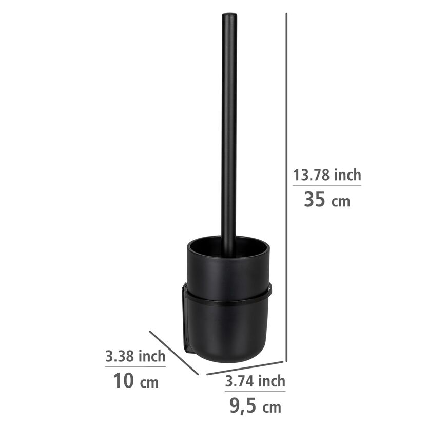 WC-Garnitur 'Carpino' Polystyrol schwarz