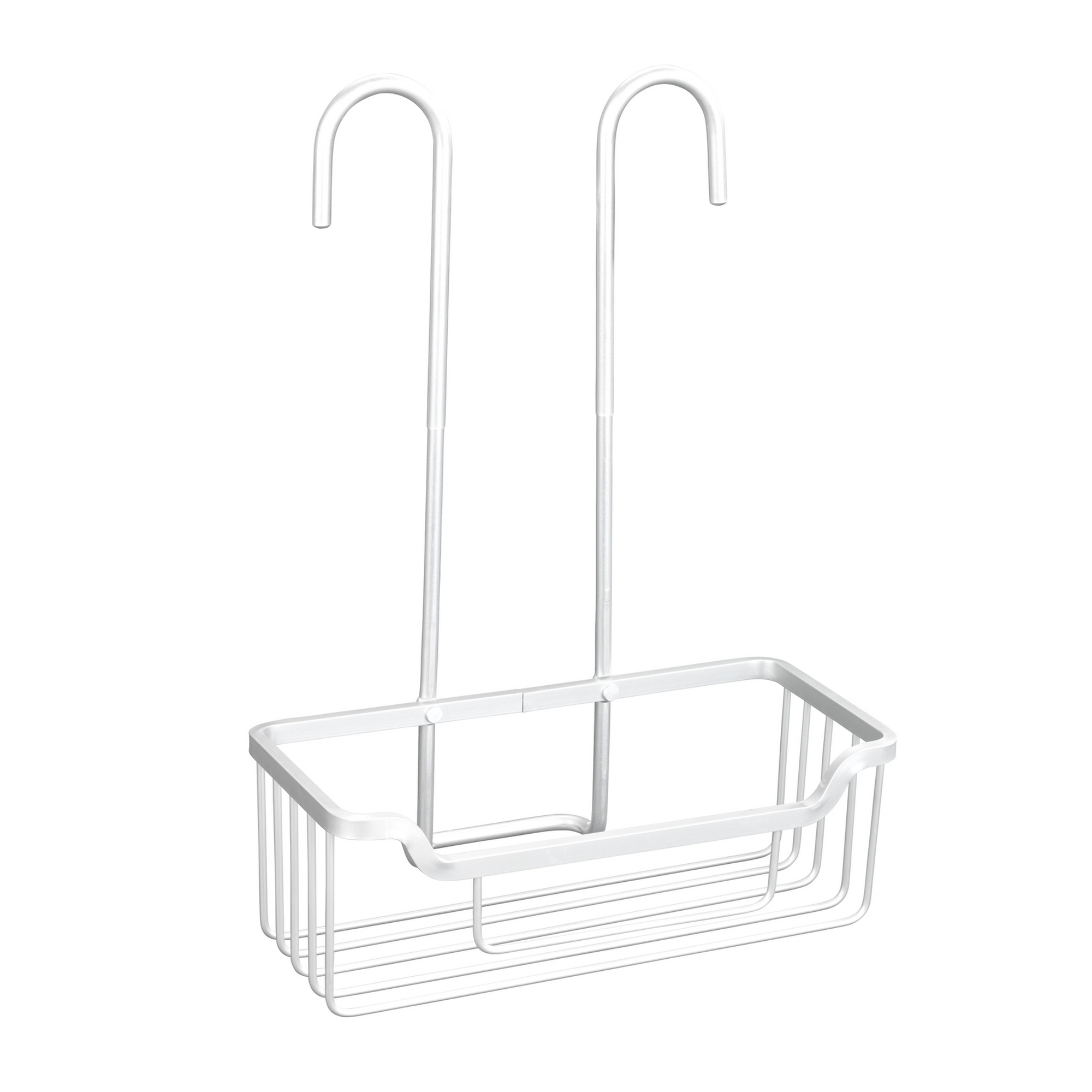 Duschregal 'Milo' Aluminium edelstahlfarben 25 x 36 x 14 cm