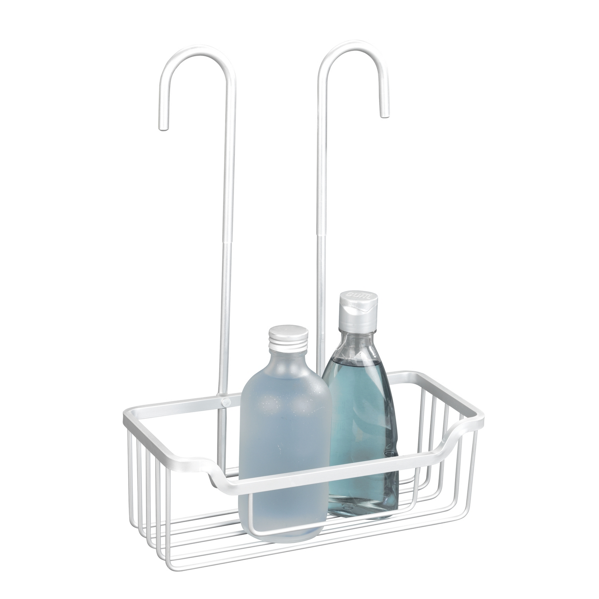 Duschregal 'Milo' Aluminium edelstahlfarben 25 x 36 x 14 cm