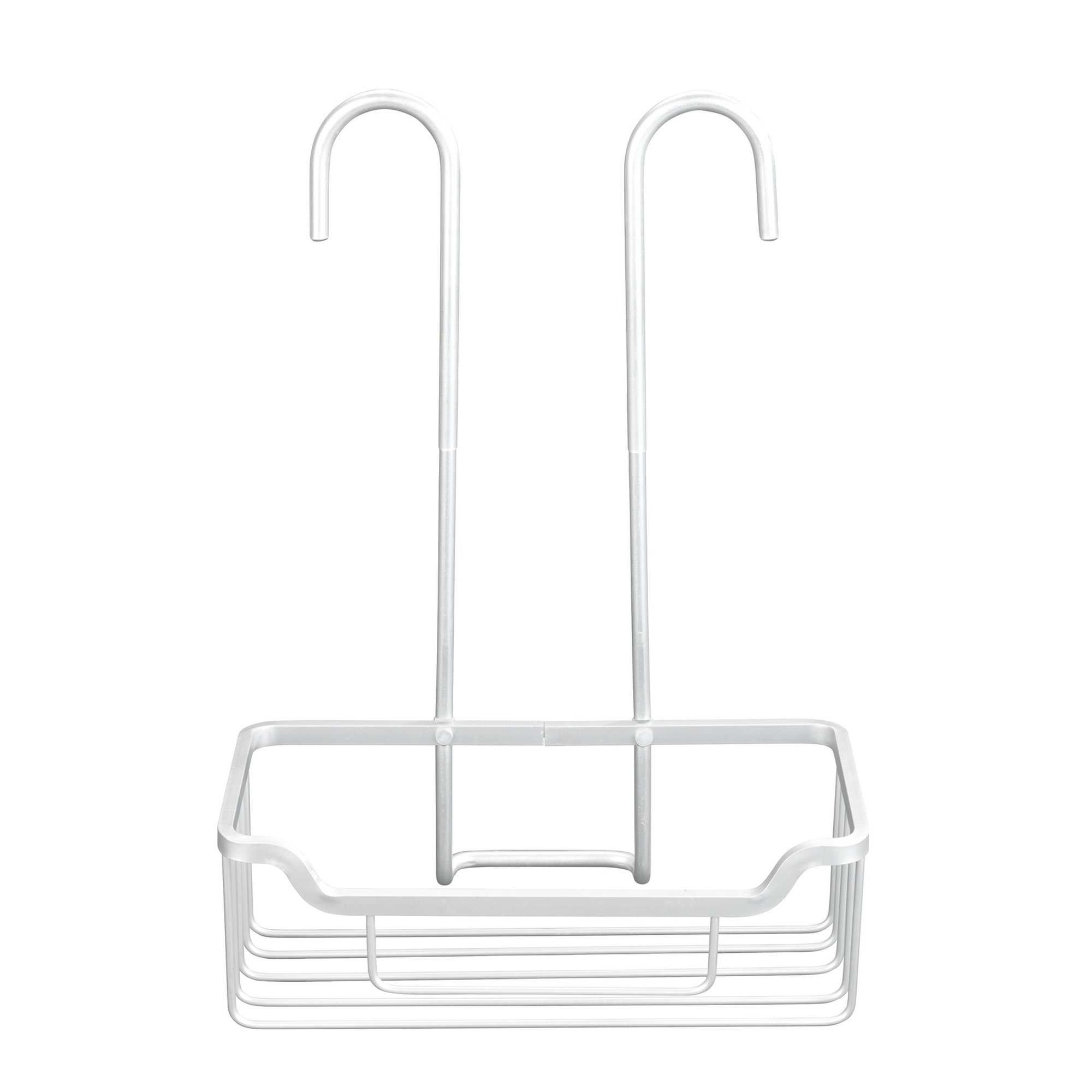 Duschregal 'Milo' Aluminium edelstahlfarben 25 x 36 x 14 cm