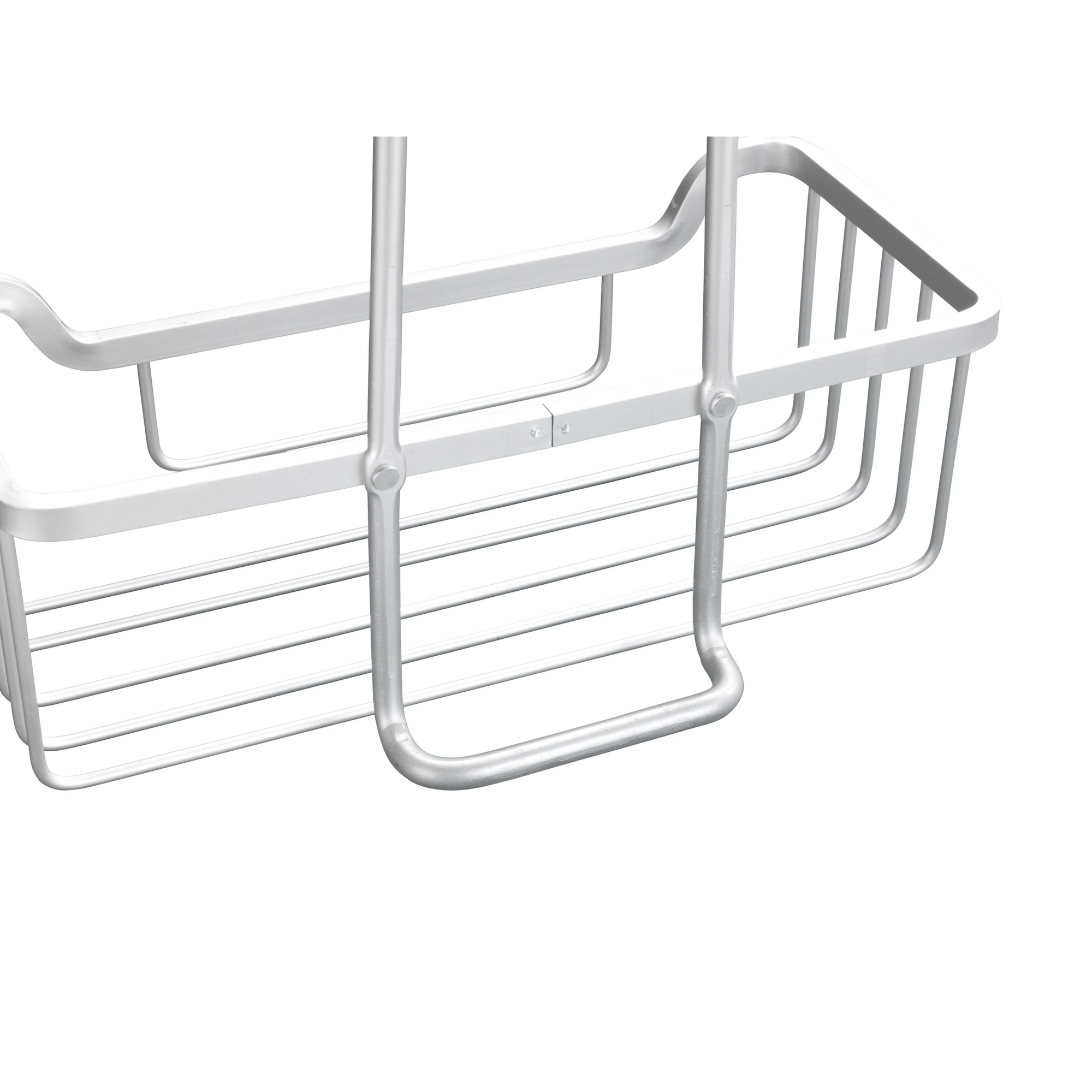 Duschregal 'Milo' Aluminium edelstahlfarben 25 x 36 x 14 cm