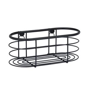 Duschablage 'Trestina' Edelstahl schwarz 26 x 10,5 x 14 cm