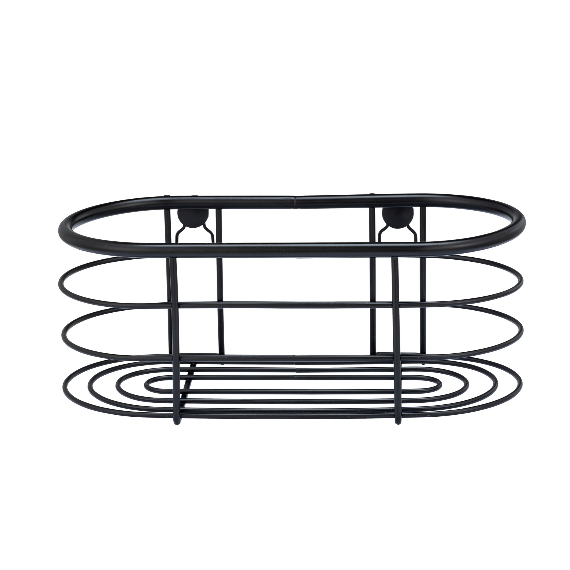 Duschablage 'Trestina' Edelstahl schwarz 26 x 10,5 x 14 cm