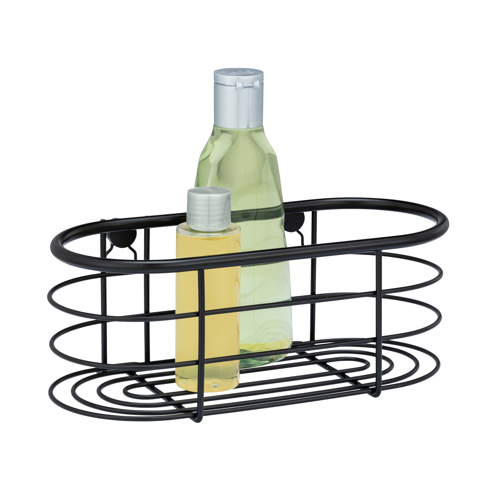 Duschablage 'Trestina' Edelstahl schwarz 26 x 10,5 x 14 cm