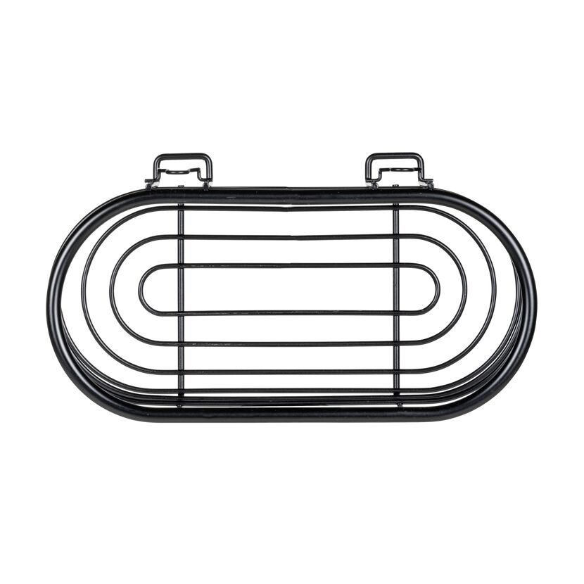 Duschablage 'Trestina' Edelstahl schwarz 26 x 10,5 x 14 cm