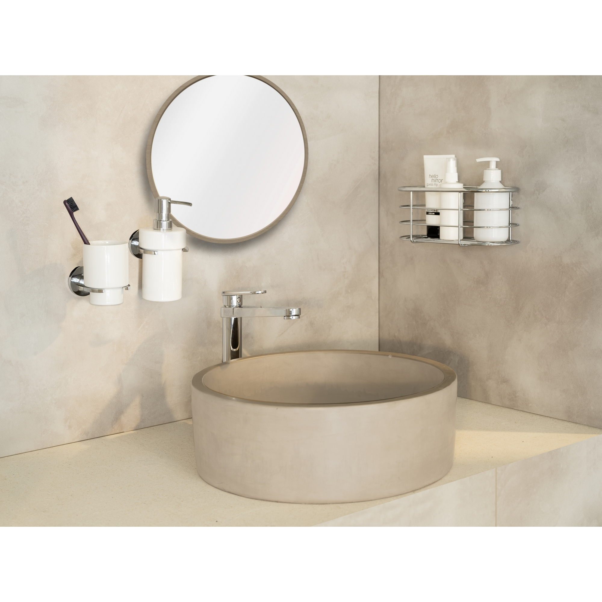 Duschablage 'Trestina' Edelstahl glänzend 26 x 10,5 x 14 cm