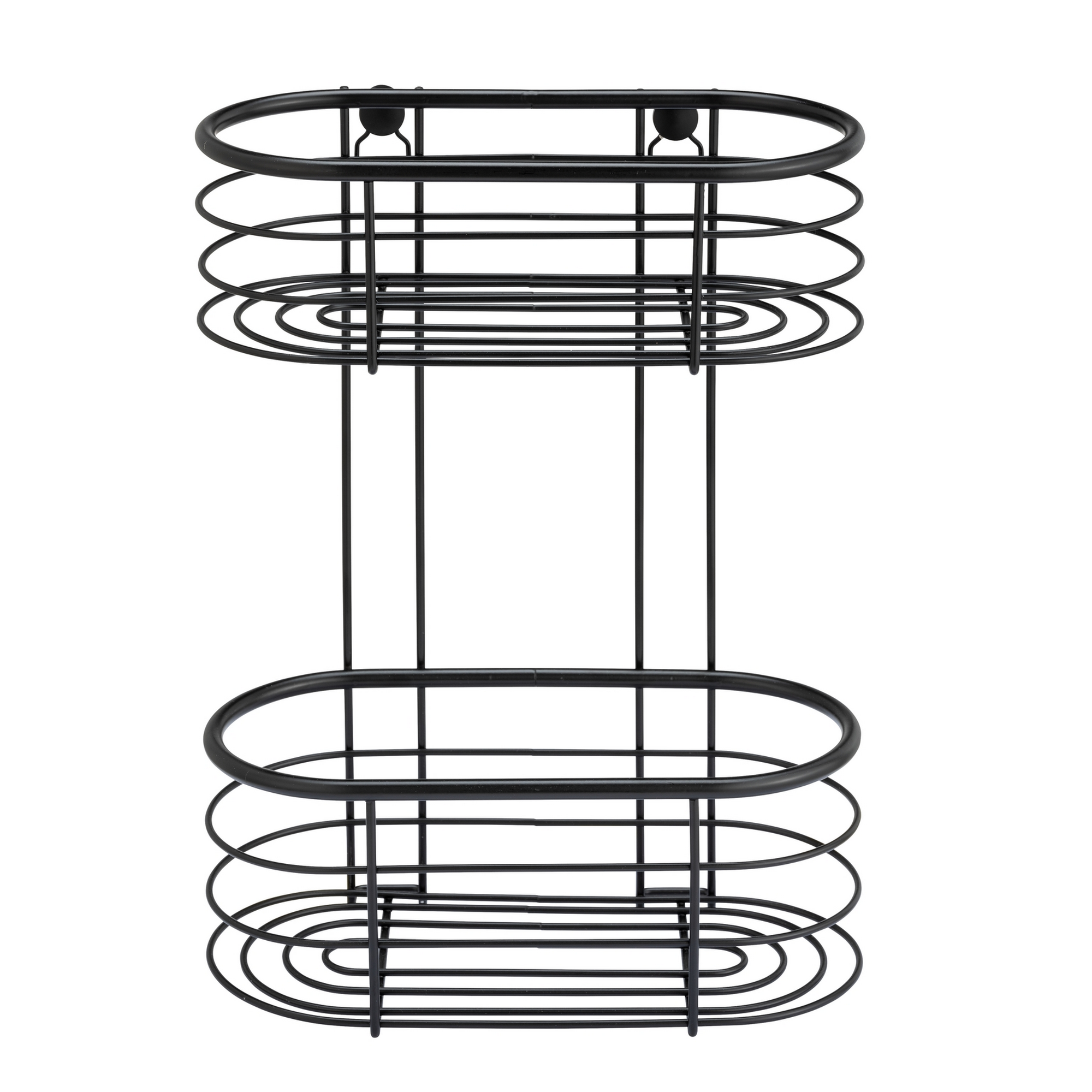 Wandregal 'Trestina' Edelstahl schwarz 26 x 35 x 14 cm