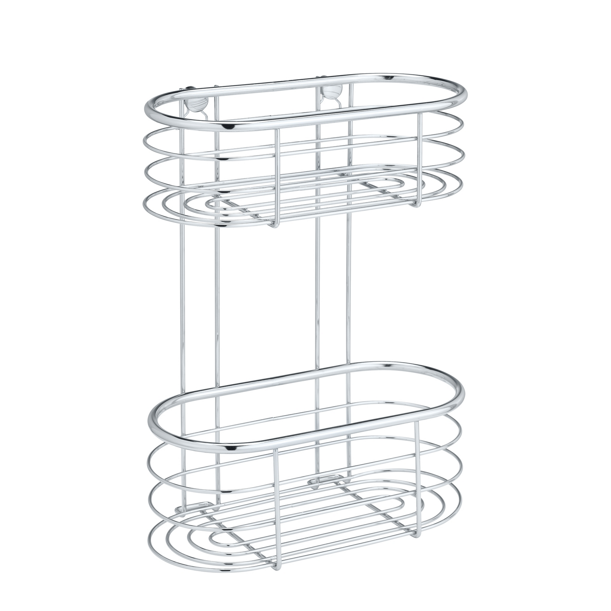 Wandregal 'Trestina' Edelstahl glänzend 26 x 35 x 14 cm