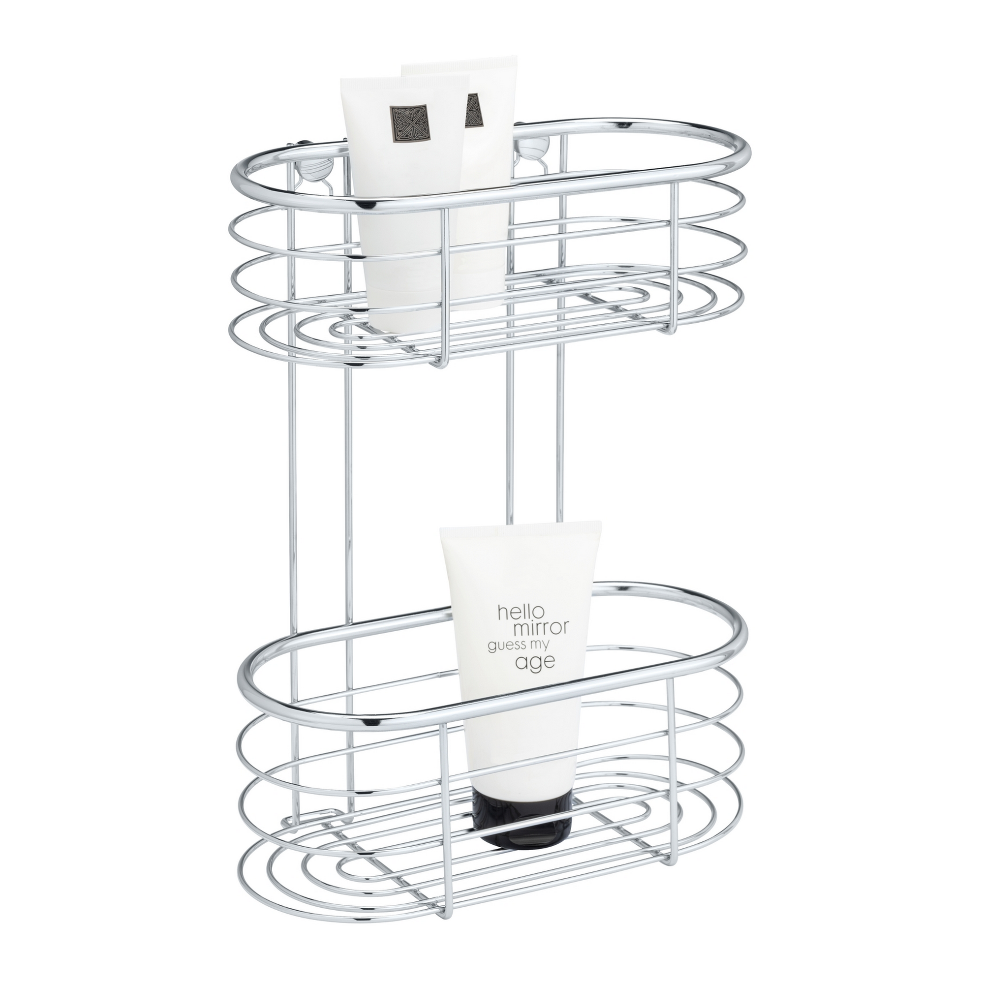 Wandregal 'Trestina' Edelstahl glänzend 26 x 35 x 14 cm