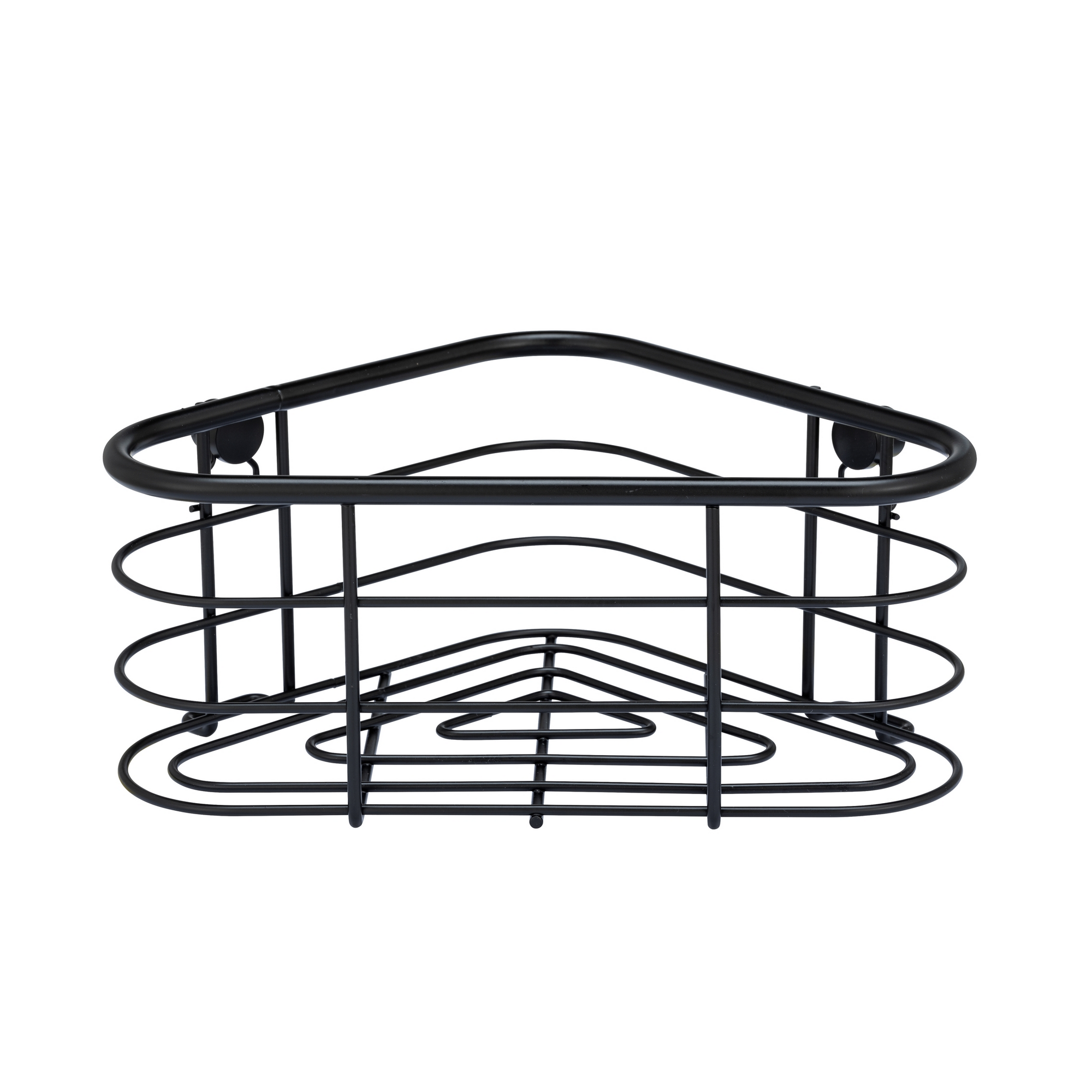 Eckablage 'Trestina' Edelstahl schwarz 25 x 10,5 x 16,5 cm
