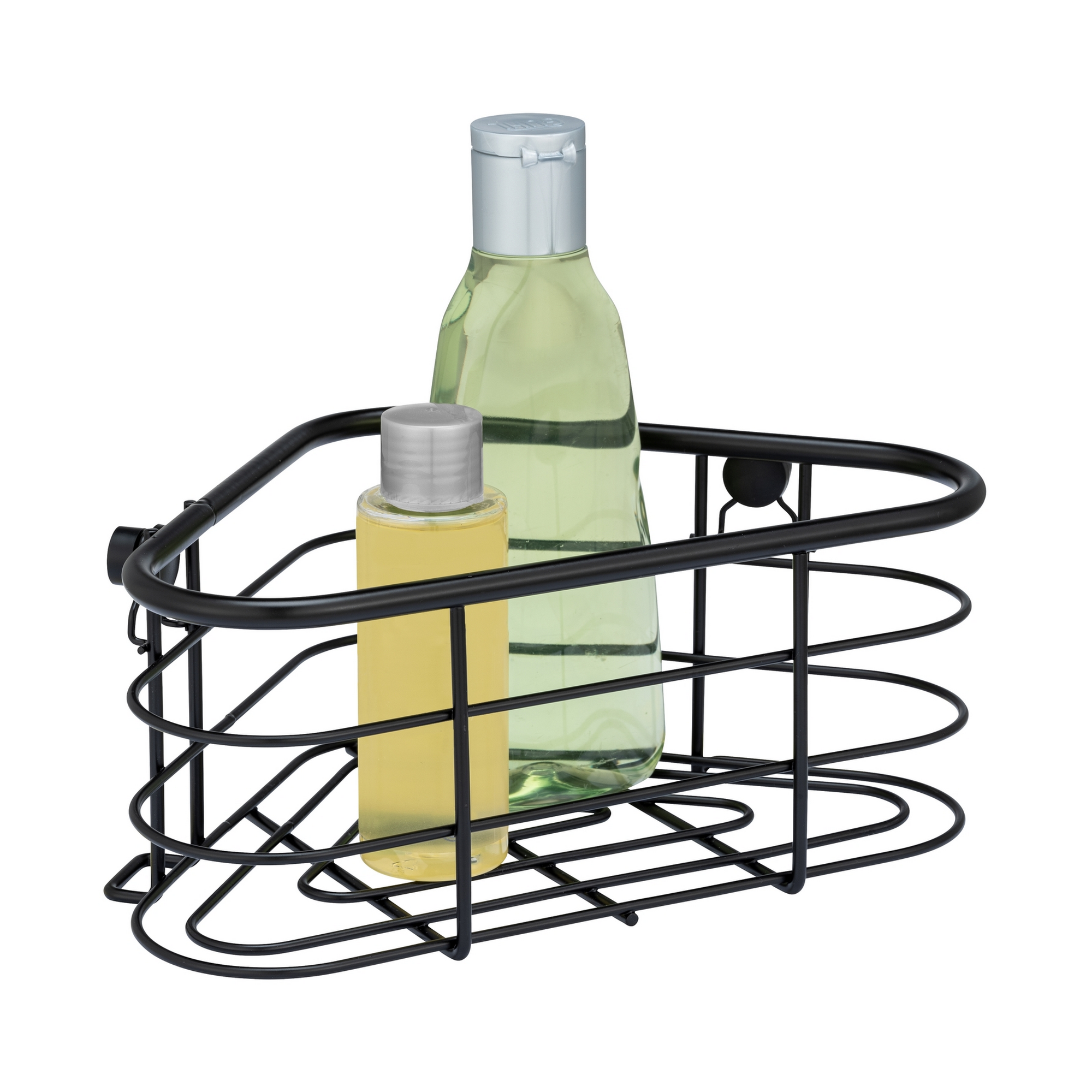 Eckablage 'Trestina' Edelstahl schwarz 25 x 10,5 x 16,5 cm