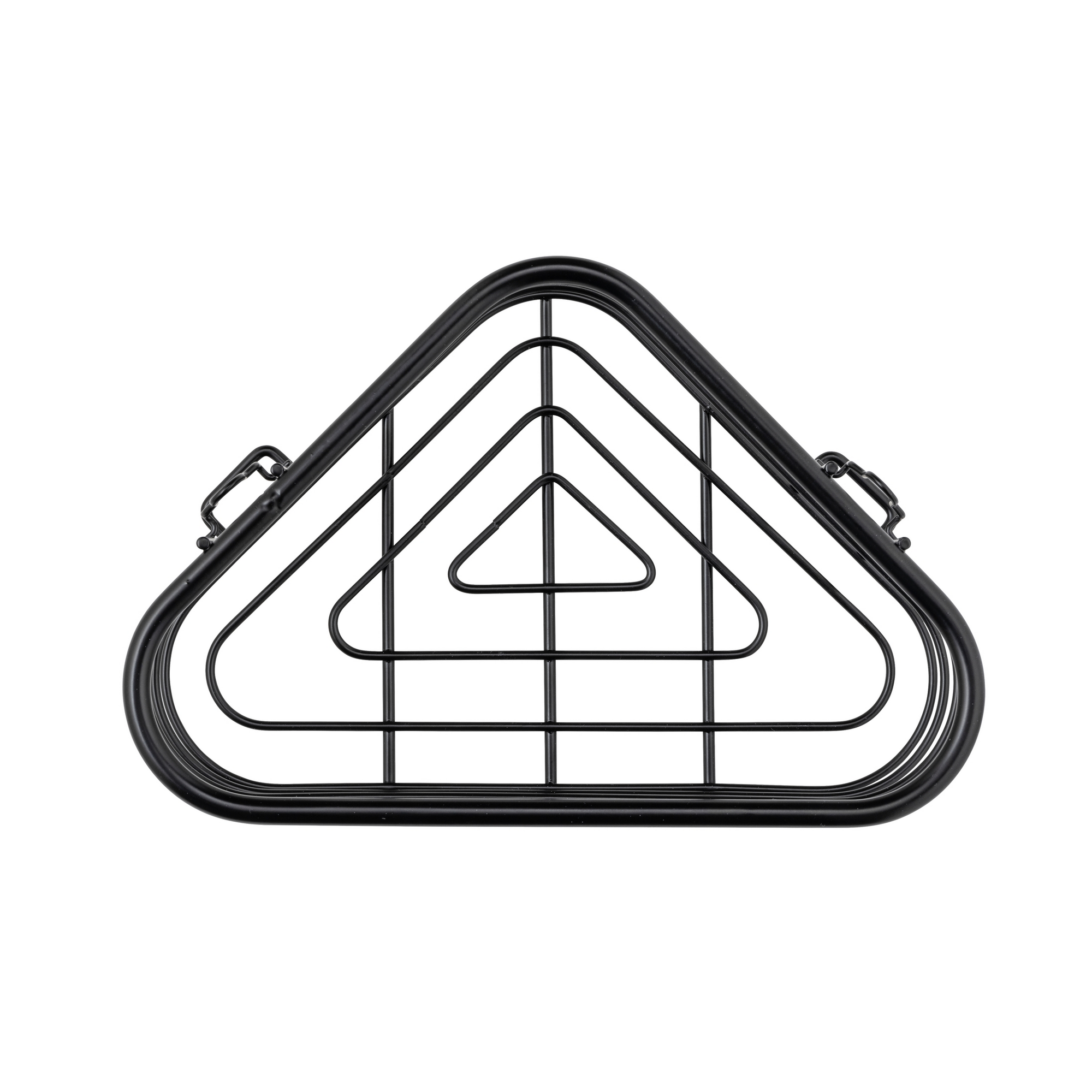 Eckablage 'Trestina' Edelstahl schwarz 25 x 10,5 x 16,5 cm