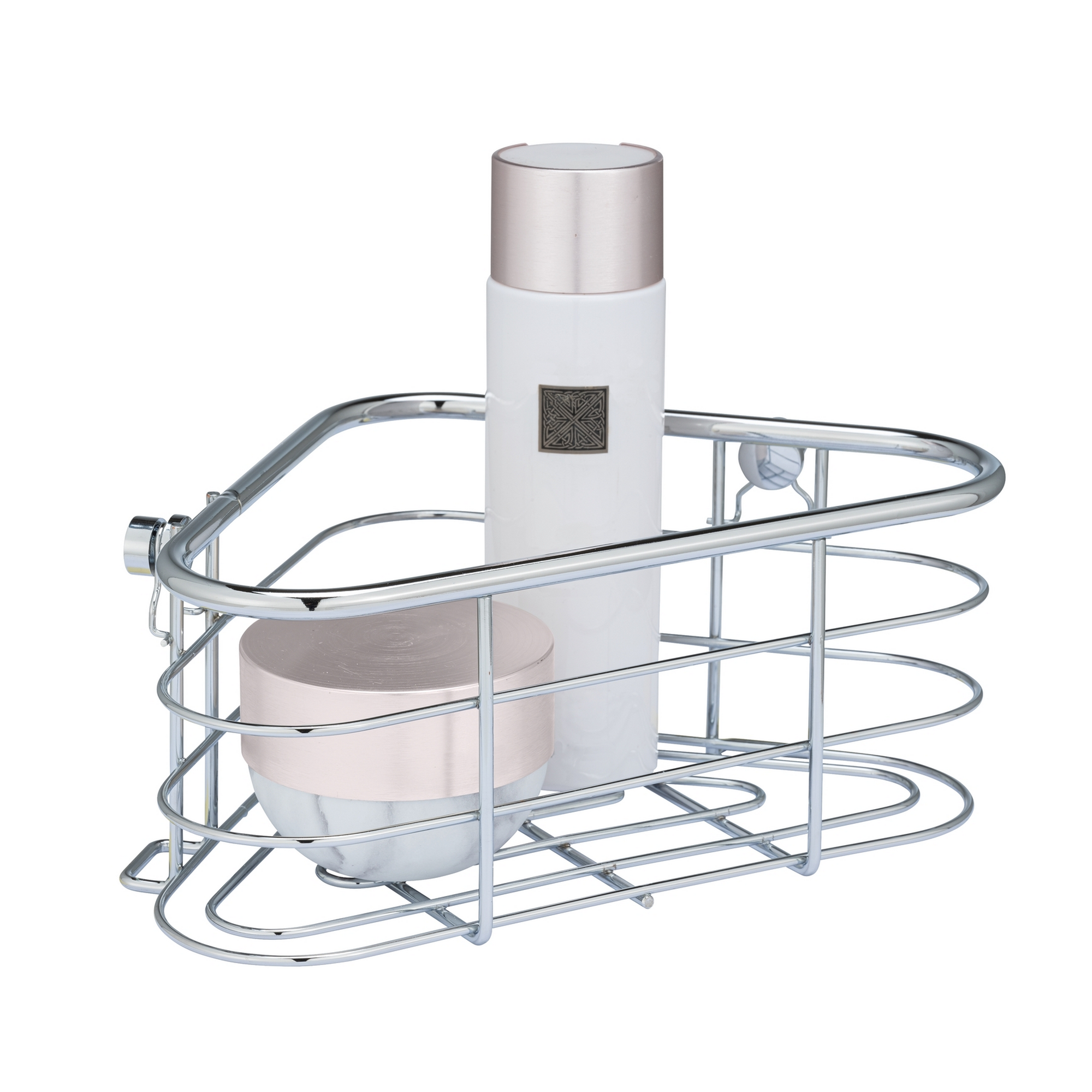 Eckablage 'Trestina' Edelstahl glänzend 25 x 10,5 x 16,5 cm