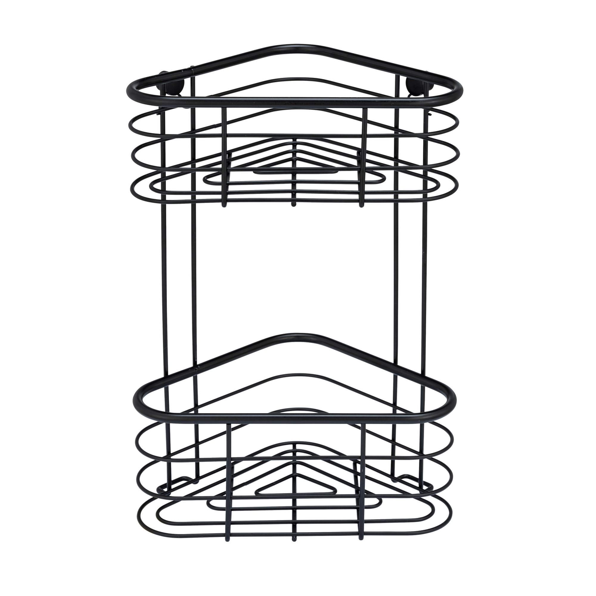 Eckregal 'Trestina' Edelstahl schwarz 25 x 35 x 16,5 cm