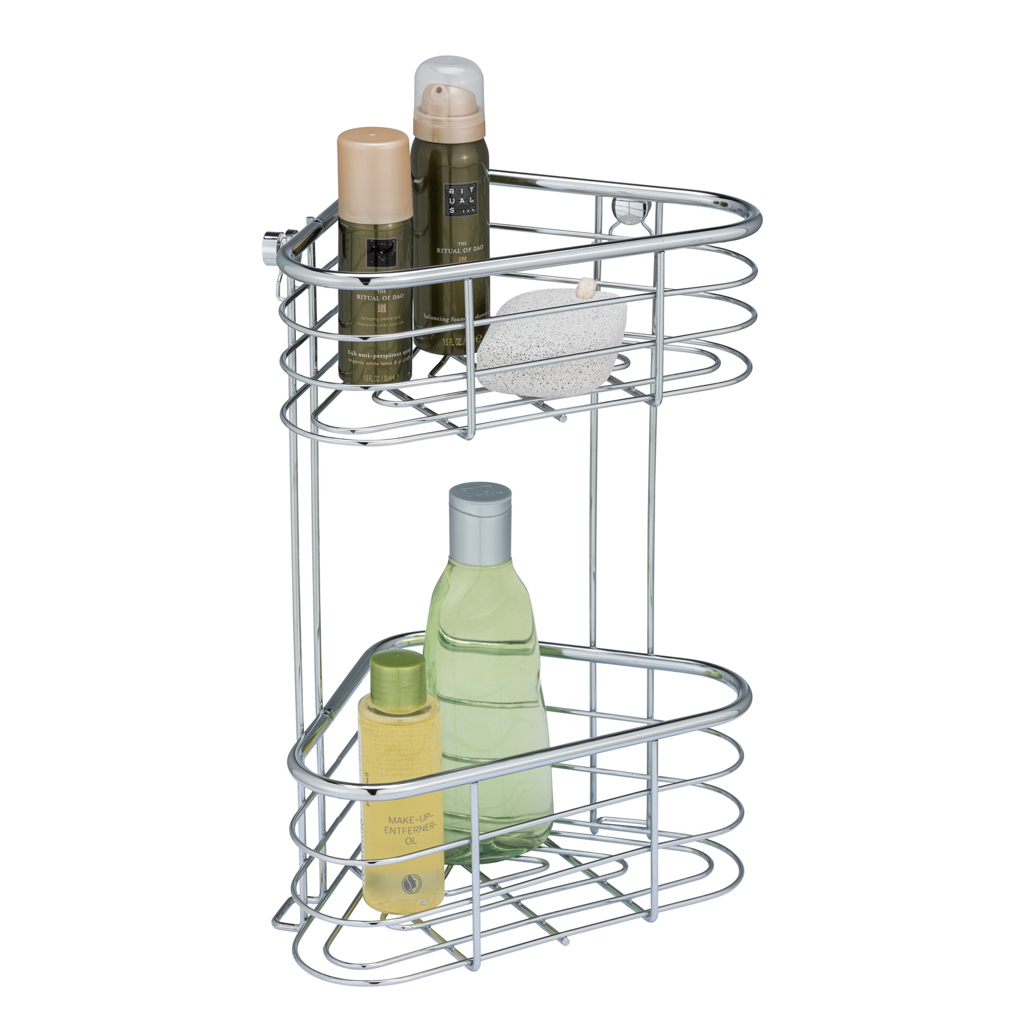 Eckregal 'Trestina' Edelstahl glänzend 25 x 35 x 16,5 cm