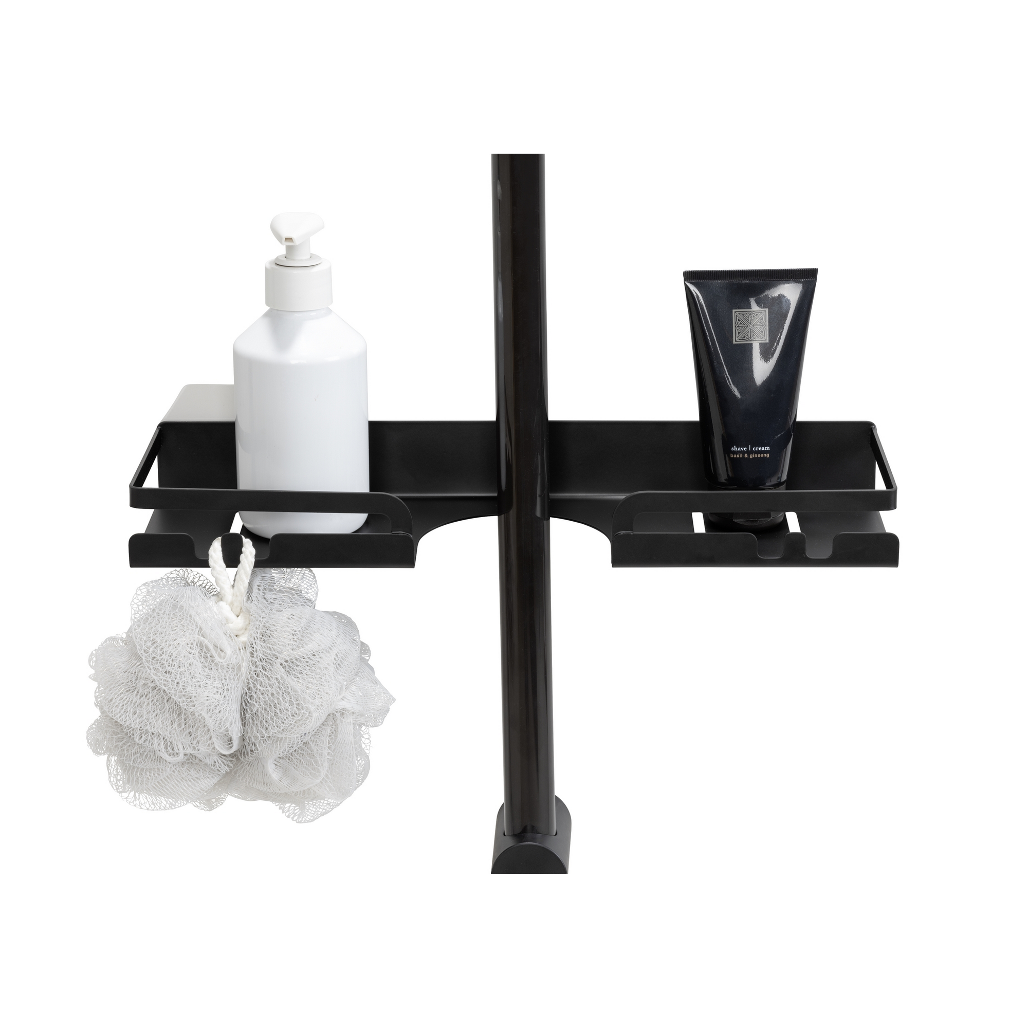 Duschregal 'Altarella' Edelstahl schwarz 35,5 x 4 x 10,5 cm