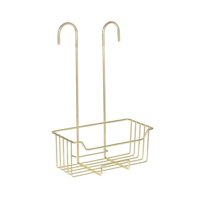 Duschregal 'Milo' Edelstahl goldfarben 25 x 36 x 14 cm