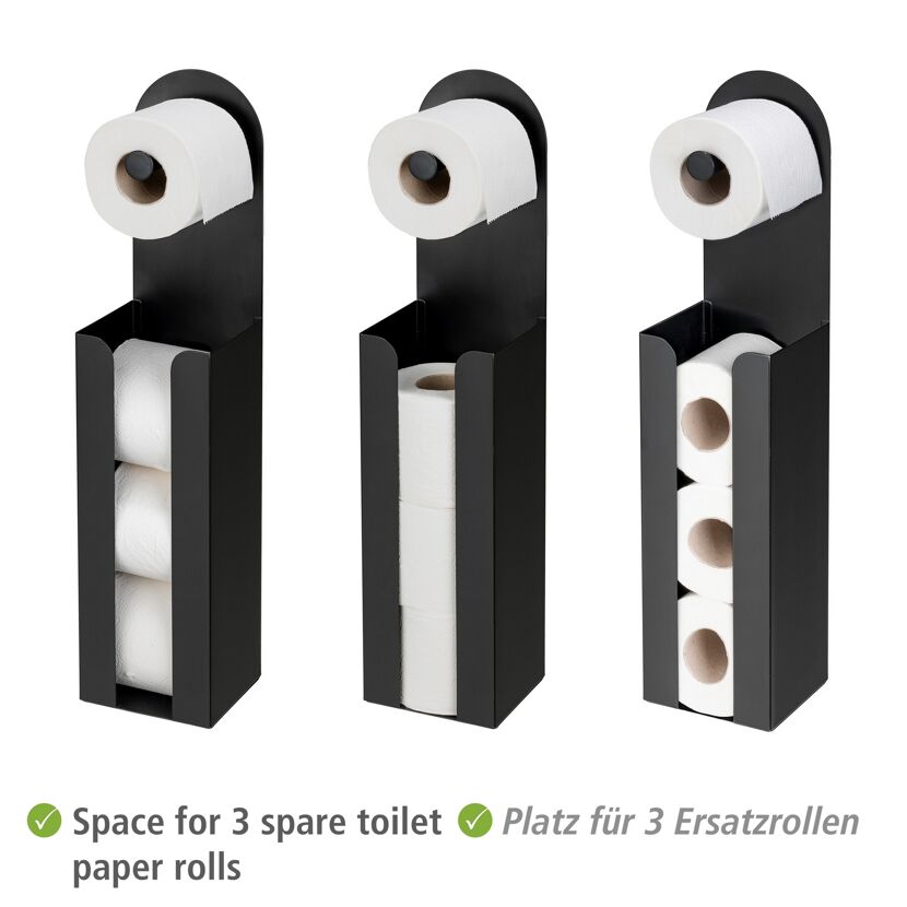 Toilettenpapierhalter 'Agira' Stahl schwarz
