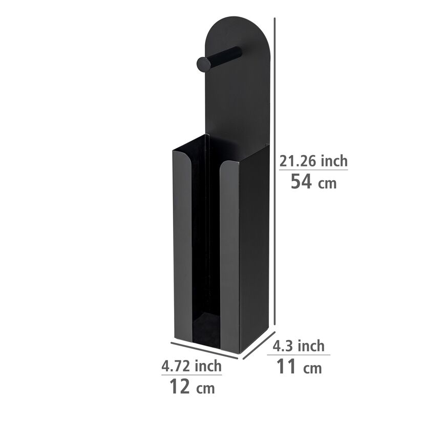 Toilettenpapierhalter 'Agira' Stahl schwarz