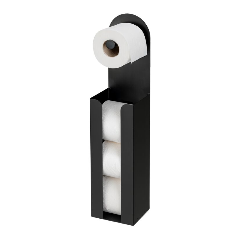 Toilettenpapierhalter 'Agira' Stahl schwarz