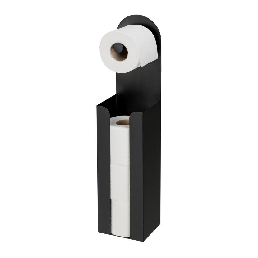Toilettenpapierhalter 'Agira' Stahl schwarz