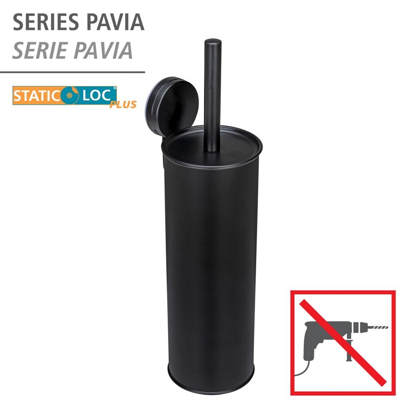 WC-Garnitur 'Pavia' Stahl schwarz