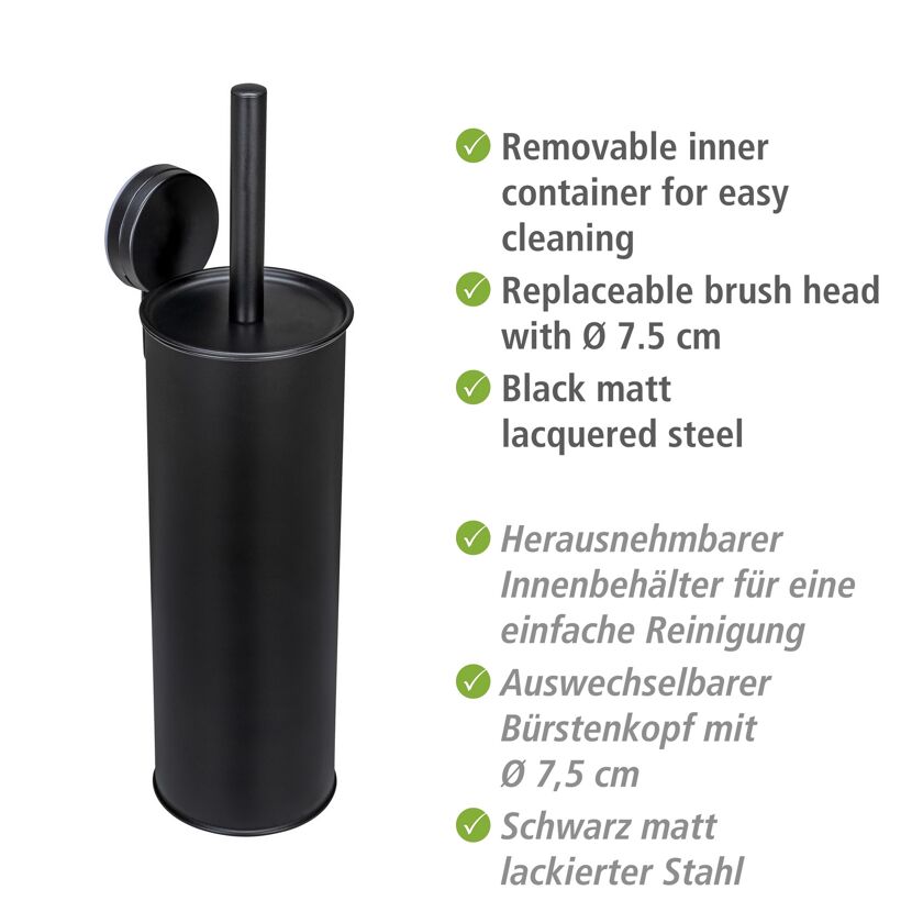 WC-Garnitur 'Pavia' Stahl schwarz