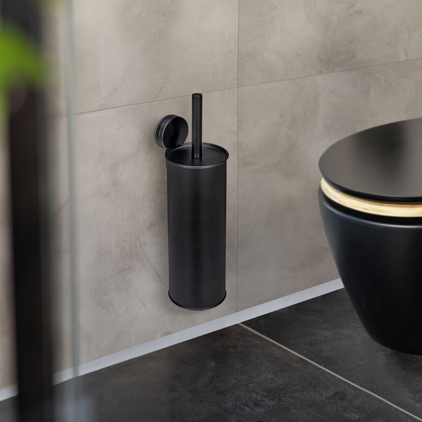 WC-Garnitur 'Pavia' Stahl schwarz