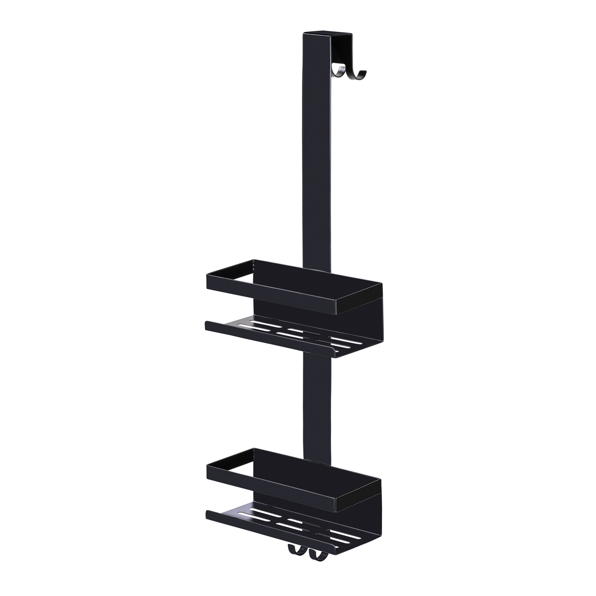 Duschregal 'Bribano' Edelstahl schwarz 23 x 71 x 18 cm