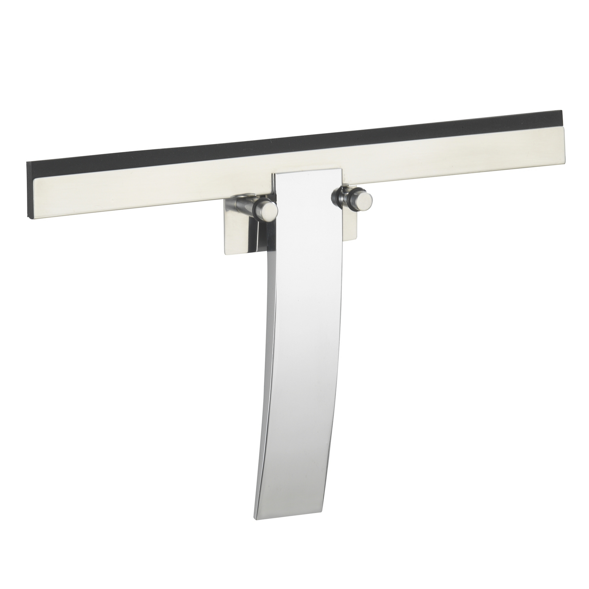 Duschabzieher 'Gela' edelstahlfarben 24,5 x 15 x 2,5 cm