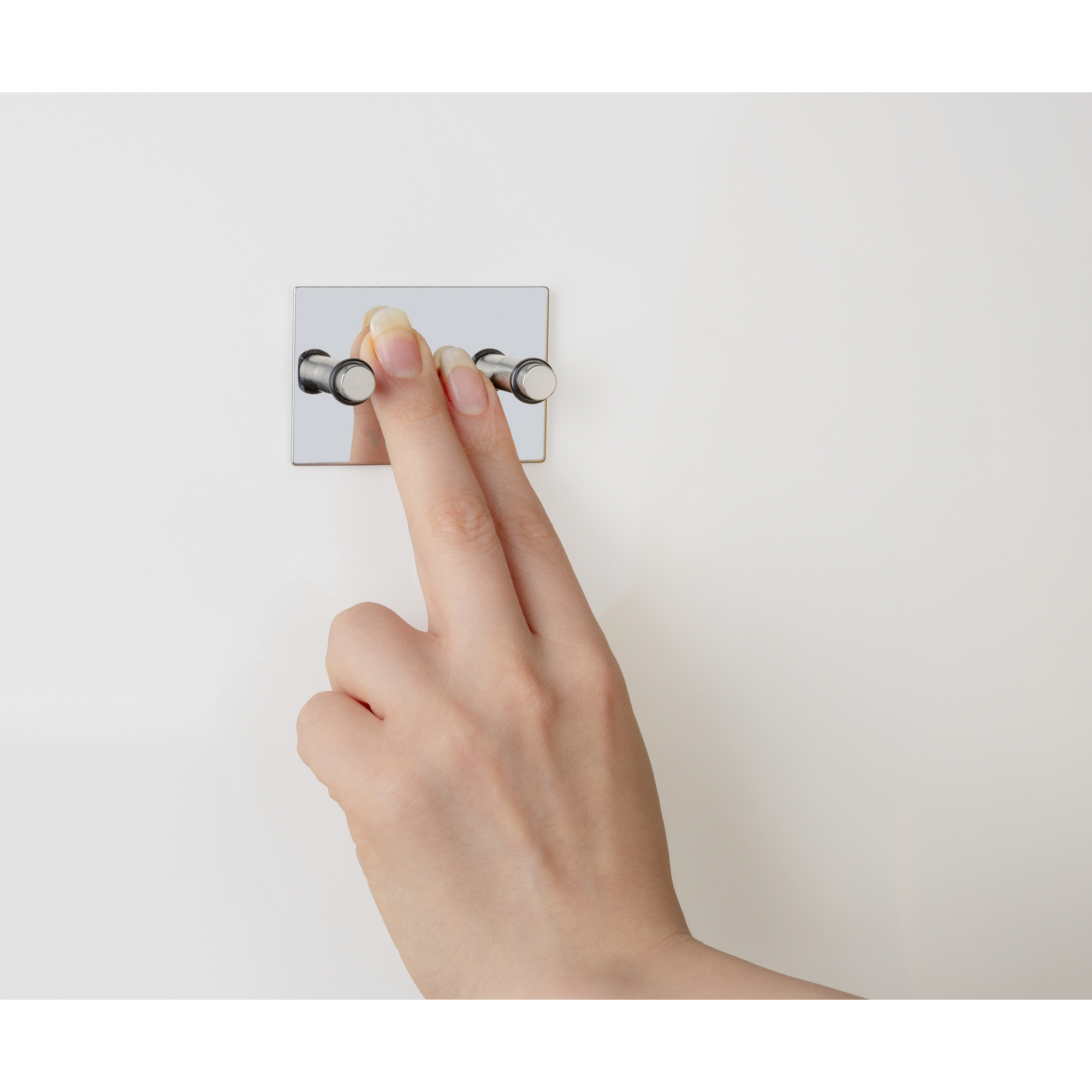 Duschabzieher 'Gela' edelstahlfarben 24,5 x 15 x 2,5 cm