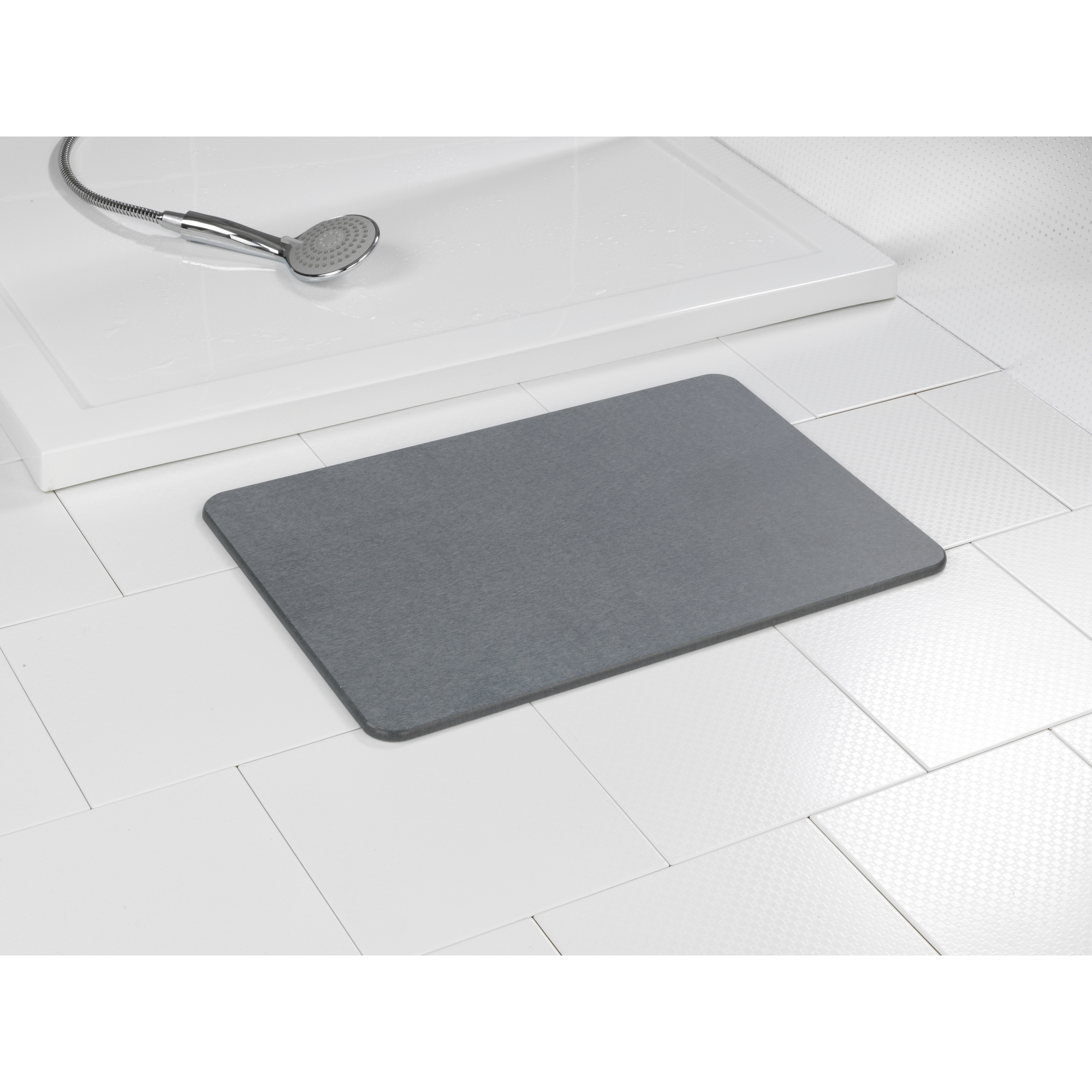 Badteppich 'Simi' grau 39 x 60 cm