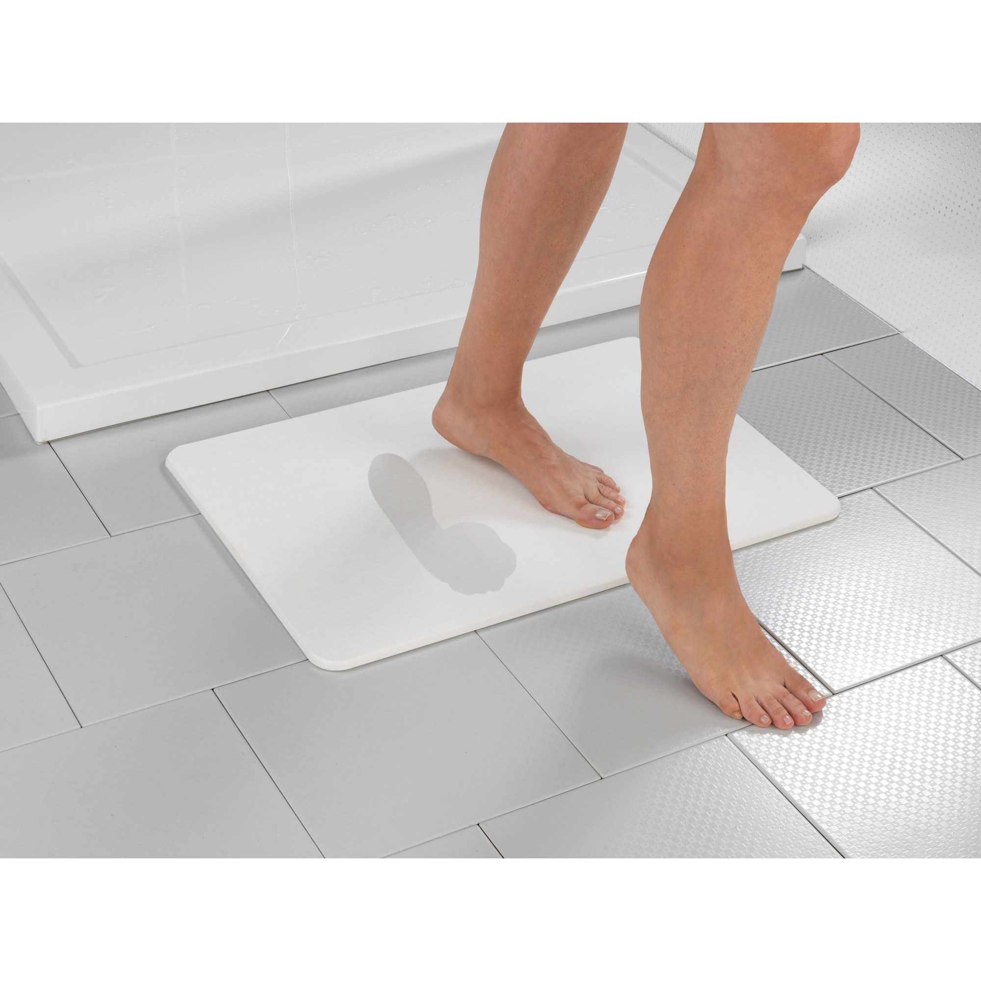 Badteppich 'Simi' weiß 39 x 60 cm