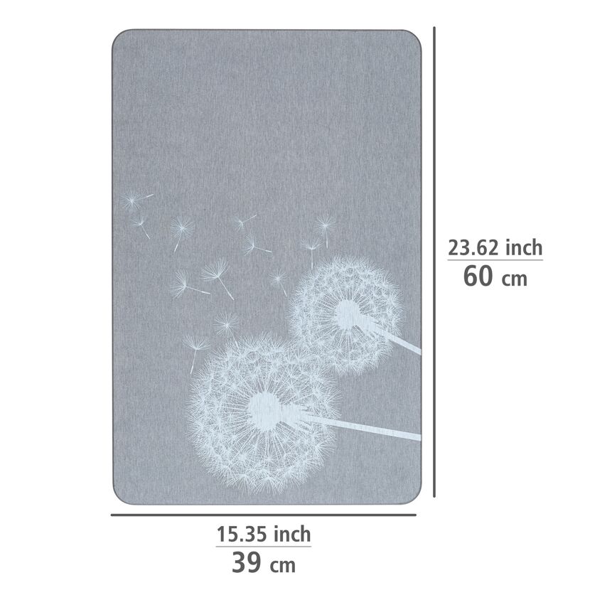 Badteppich 'Astera' grau 39 x 60 cm