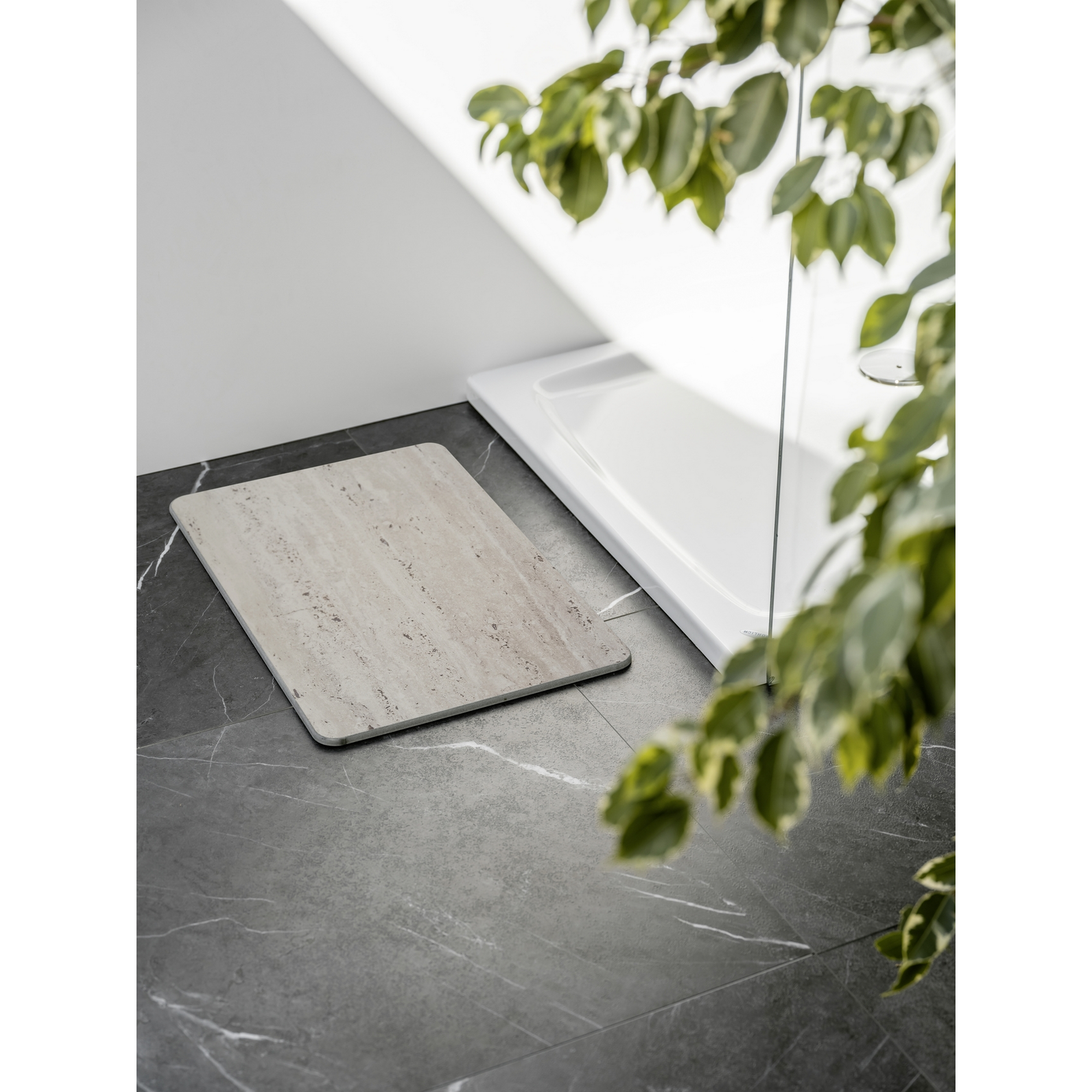 Badteppich 'Puna' grau 39 x 60 cm