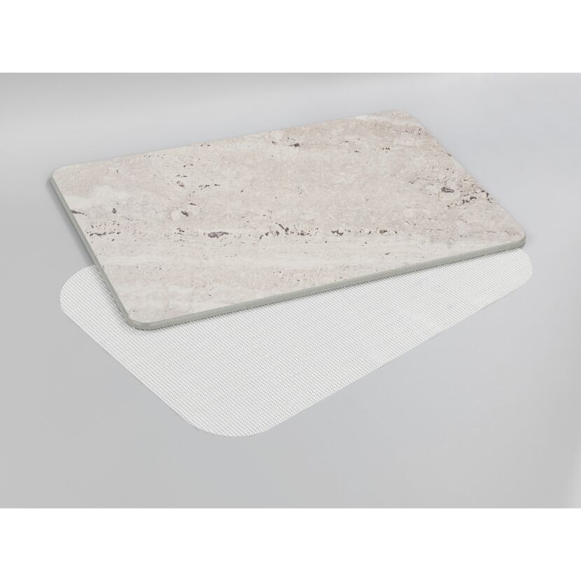 Badteppich 'Puna' grau 39 x 60 cm
