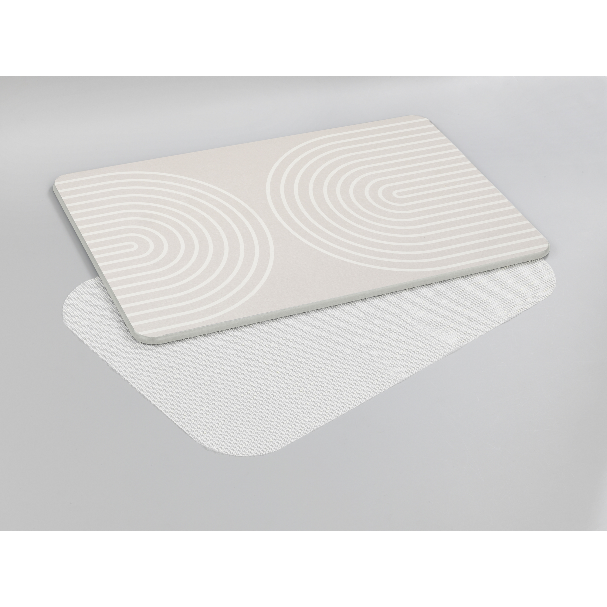 Badteppich 'Nazca' hellgrau 39 x 60 cm