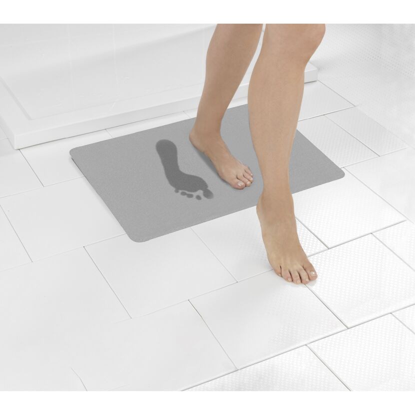 Badteppich grau 50 x 80 cm