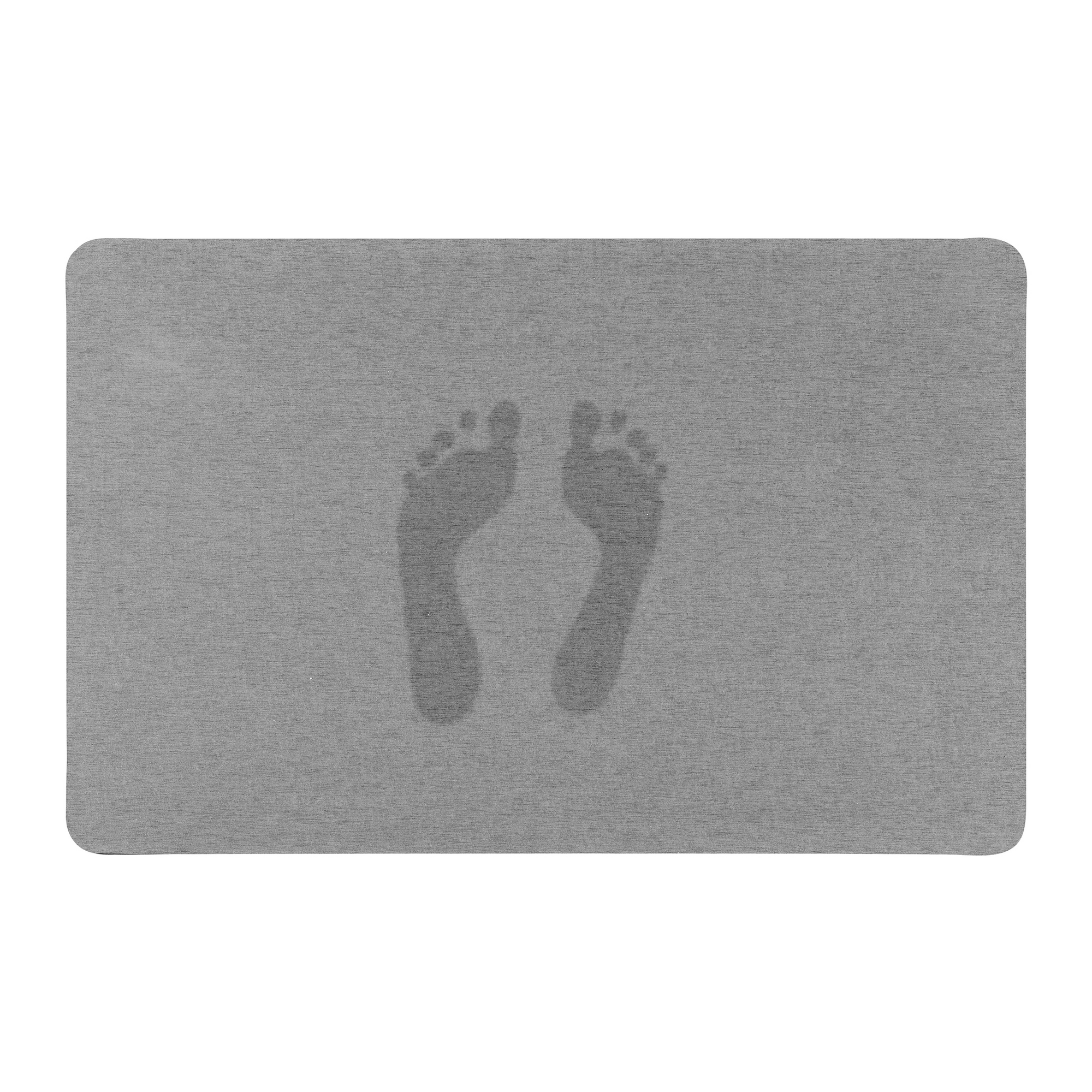 Badteppich grau 50 x 80 cm