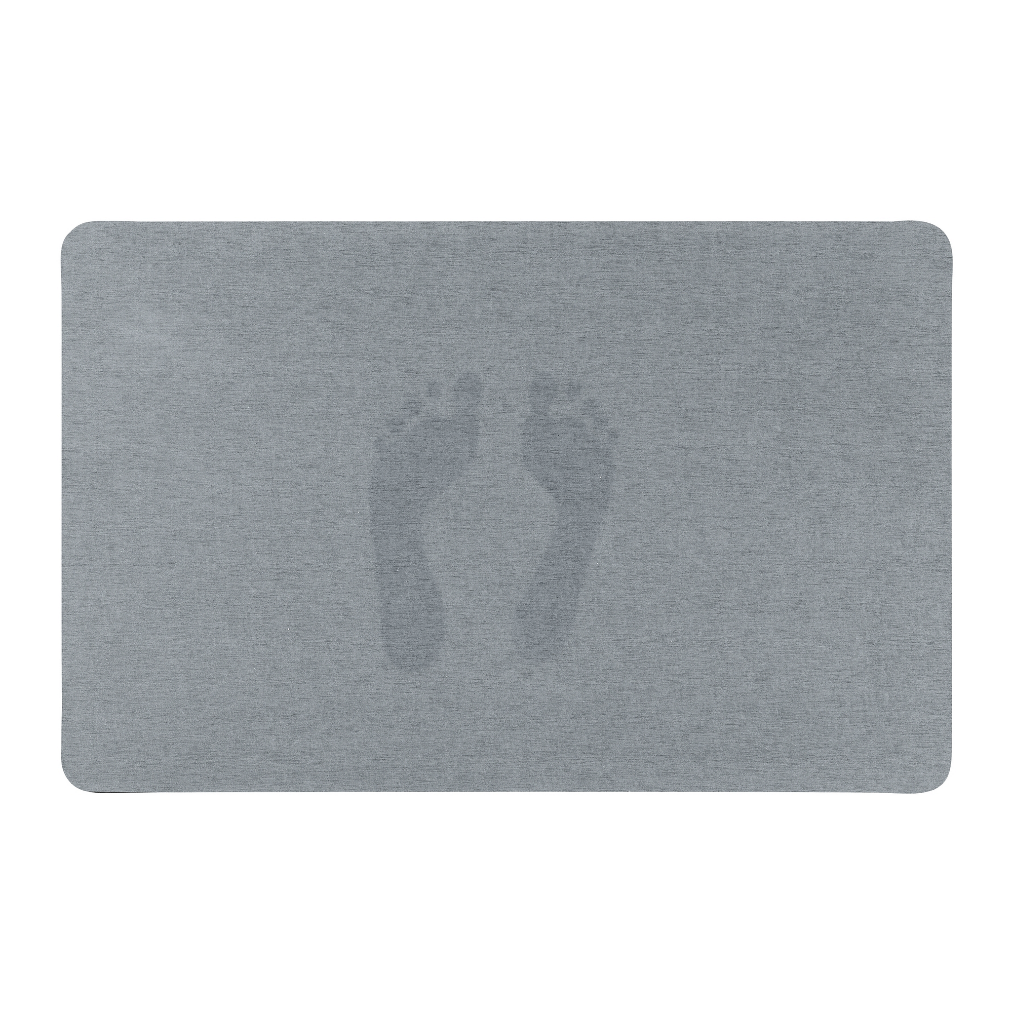 Badteppich grau 50 x 80 cm