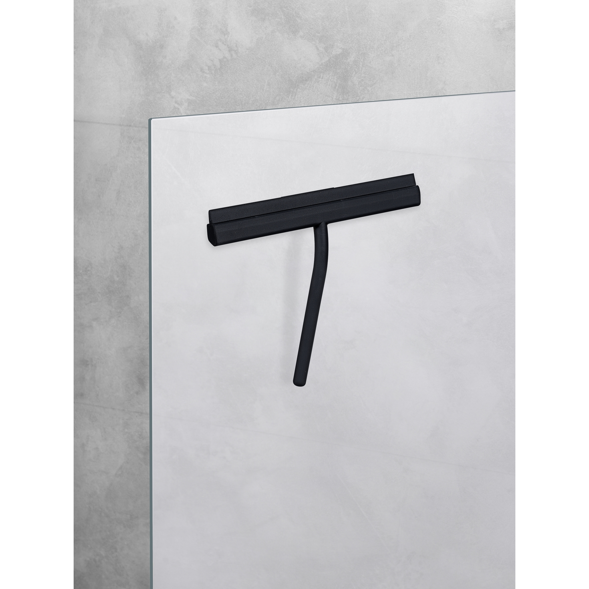 Duschabzieher 'Agana' schwarz 25 x 4 x 22 cm