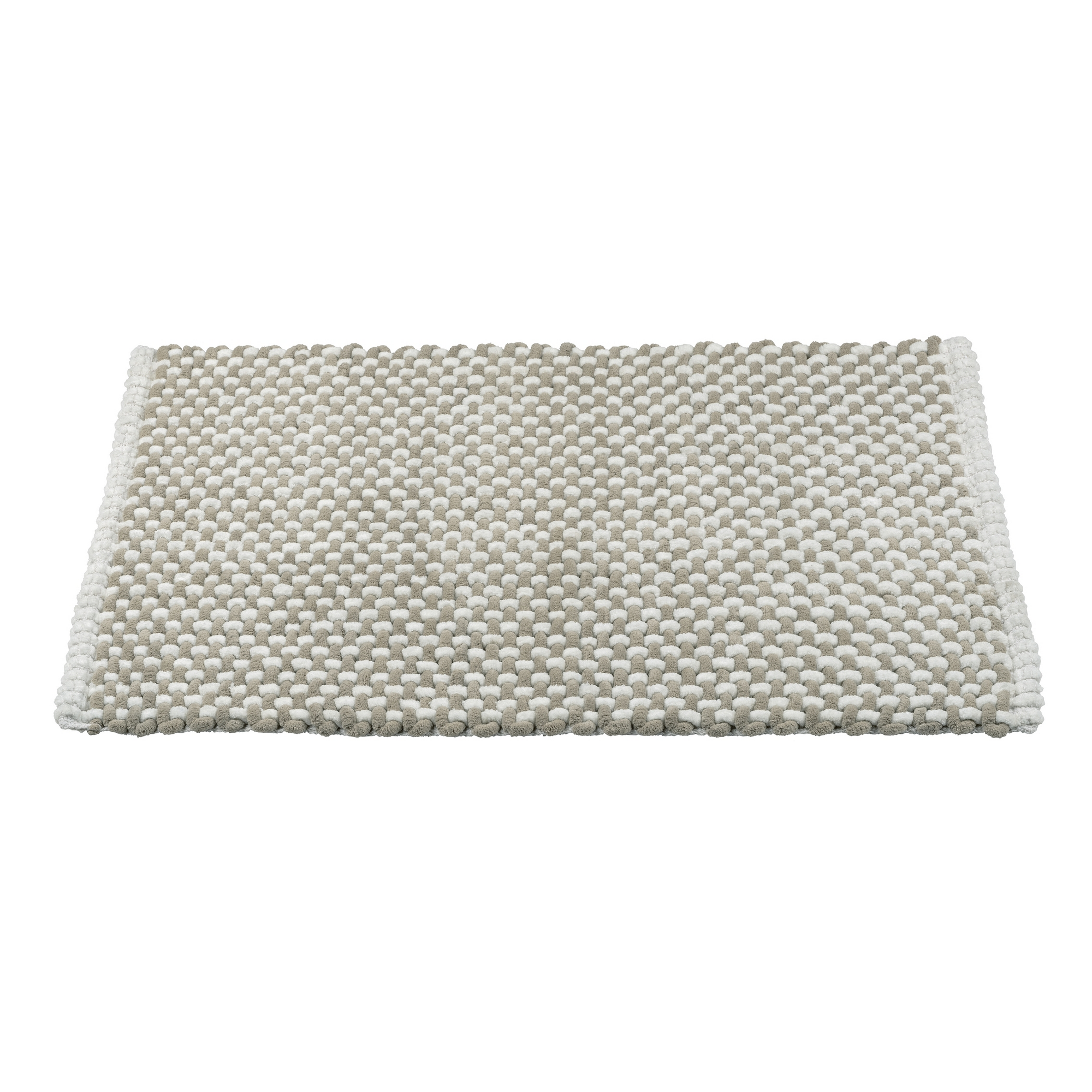 Badteppich 'Covelo' weiß-beige 50 x 80 cm