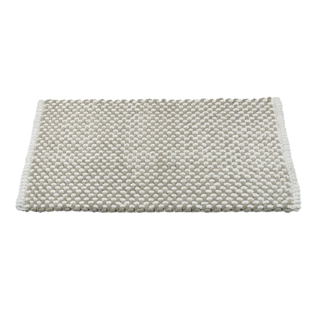 Badteppich 'Covelo' weiß-beige 50 x 80 cm
