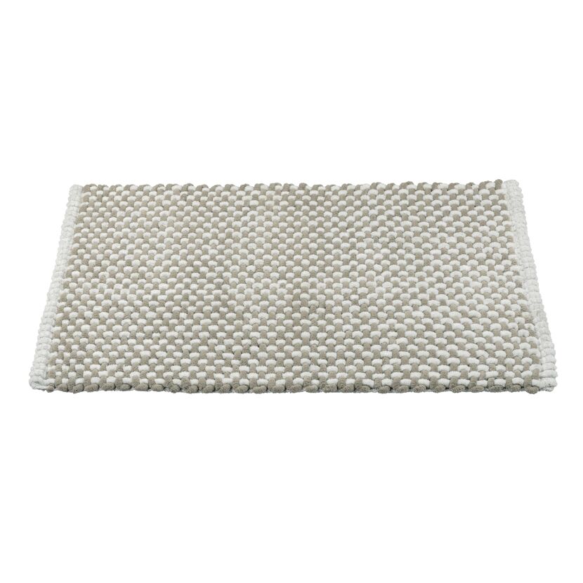 Badteppich 'Covelo' weiß-beige 50 x 80 cm