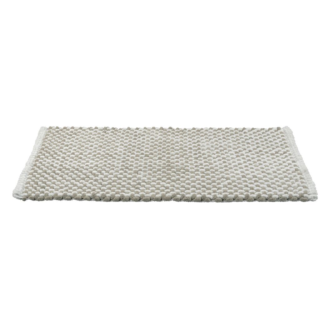 Badteppich 'Covelo' weiß-beige 50 x 80 cm