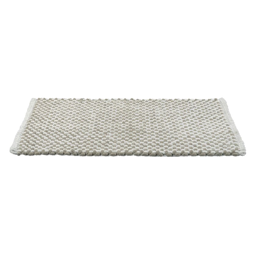 Badteppich 'Covelo' weiß-beige 50 x 80 cm