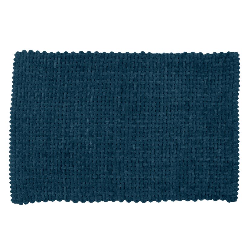 Badteppich 'Covelo' dunkelblau 50 x 80 cm