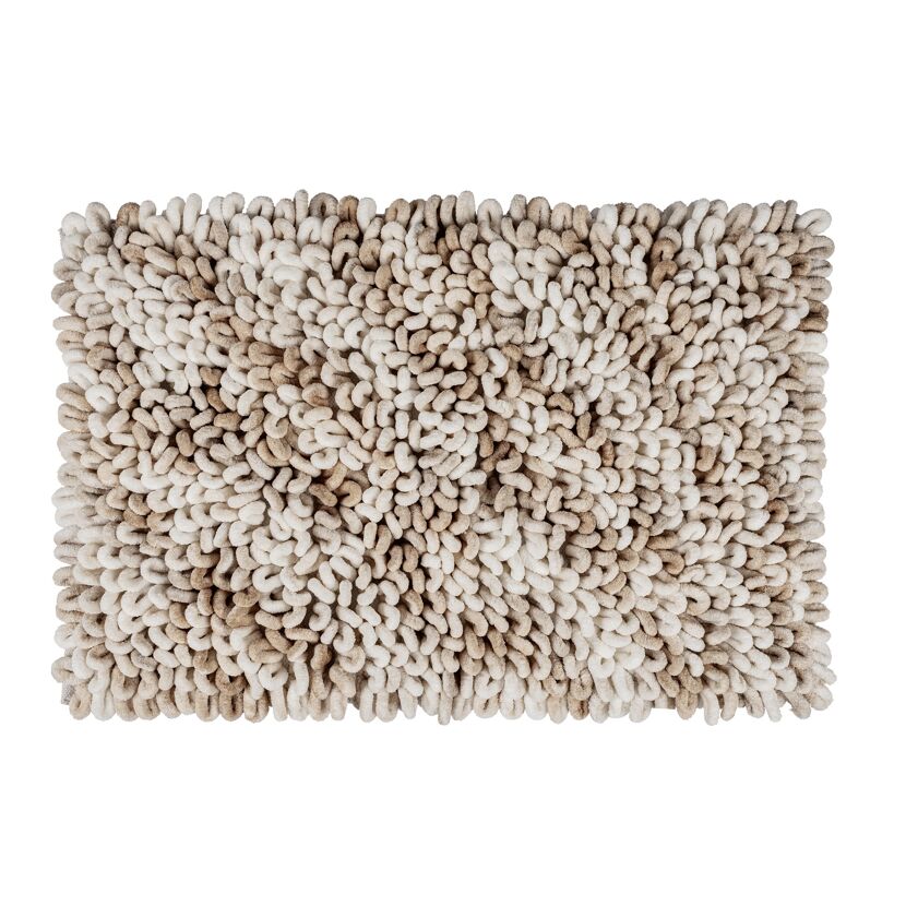 Badteppich 'Lerici' weiss-beige 60 x 90 cm